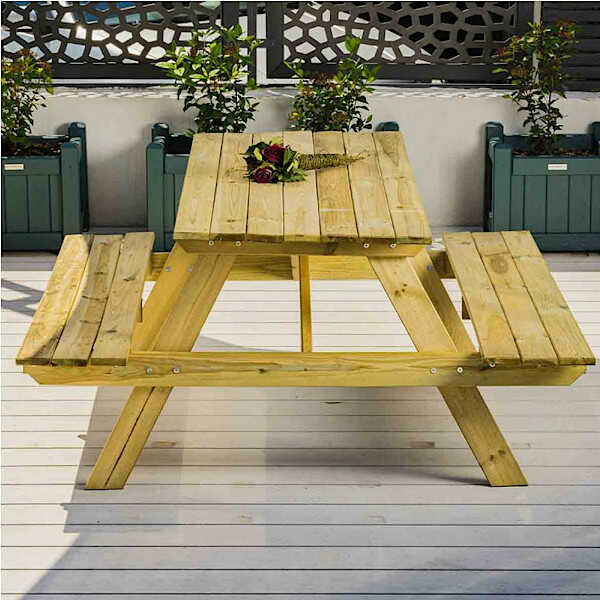 Wooden Picnic Table 150x150xx(H)75cm